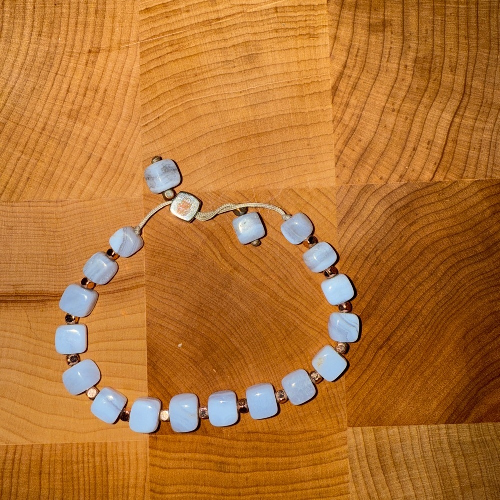 Karma and Luck Blue Beaded Bracelet